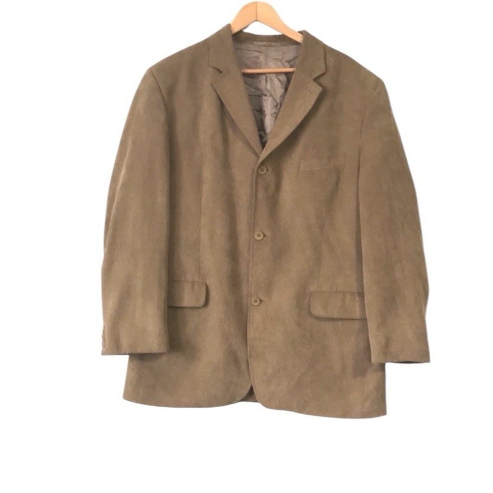 Britches tailored collection tan corduroy sport jacket blazer size 44 long